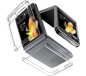 Funda transparente ultrafina, resistente, resistente a los arañazos, para Samsung Galaxy Z Flip 3, 4, 5, 6, Flip3, Flip4, Flip5, Flip6 5G, carcasa trasera transparente Z Flip5