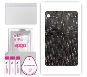apgo Protective Skin Sticker for the back compatible with Huawei MatePad T8, Wrap Film, Foil, Vinyl - Pattern Carbon Black Pixel