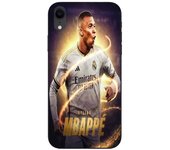 Coque Maniacase pour iPhone XR Kylian Mbappe Real Madrid Wallpaper