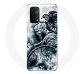 Coque pour Oppo A74 5G vikings ragnar lothbrok bouclier corbeau
