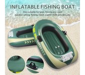 Kayak de PVC, bote inflable de goma grueso, plegable, para pesca, individual o doble, de alta calidad, para rafting al aire libre.