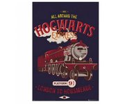Harry Potter Motores mágicos Hogwarts Express Póster One Size rojo/azul oscuro