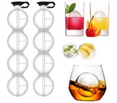 4 Holte Sphere Whisky Ijs Bal Mold Ronde Jelly Icecube Maker Mallen Diy Cocktai Hockey Maken Gereedschap Voor Thuis bar Party