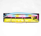 Señuelo Flotante Megabass Marine Gang 140F GLX Azul Rosa Arcoiris (1641)