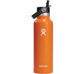 Botella de hidratación Hydro Flask de 21 oz con boca estándar y pajita flexible Mesa (621 ml)