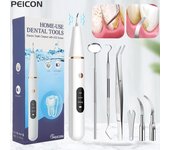 Escalador Dental ultrasónico para dientes, eliminador de cálculo Dental sónico, limpiador de placa Dental sónico, eliminación de piedra Dental A blanco