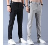 Pantalones de hombre Pantalones casuales de otoño e invierno Pantalones de hombre rectos sueltos elásticos ajustados de secado rápido Pantalones deportivos juveniles transpirables Modelos masculinos 28