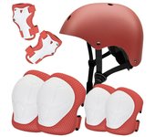 Casco protector para niños, rodilleras, coderas, 2, 3, 4, 5, 6, 7, 8, 9, 10, 11, 12 años, equipo de protección adecuado para patines y patinetas para niñas y niños 10-30kg