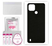 apgo Protective Skin Sticker for the back compatible with Realme C21, Wrap Film, Foil, Vinyl - Pattern Matrix