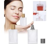 Botella de perfume vacía, atomizador de perfume, botella de perfume vacía de 50 ml, atomizador de perfume recargable, adecuado para viajes, hogar, exteriores One Size