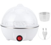 Hervidor de huevos eléctrico multifuncional, minicocinador de huevos al vapor para uso en la cocina, enchufe de la UE de 220 V