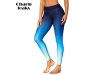 Charmleaks Bañador largo para mujer, estampado de leopardo, pantalones de baño ajustados, mallas deportivas al aire libre L negro
