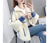 Cárdigan de punto para mujer a la moda y Cachemira de visón sintético para otoño e invierno XL negro