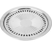Bandeja para hornear para estufa eléctrica, parrilla para barbacoa sin humo, herramientas para barbacoa, placa antiadherente para estufa de gas doméstica plata