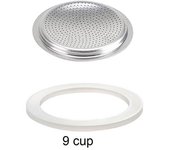 Barra de tamiz con sello de goma para comedor, té suave de silicona para el hogar 1 cup+sieve