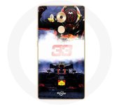 Coque pour Huawei Mate 8 Formule 1 Max Verstappen Pilote de F1 noir rouge et jaune