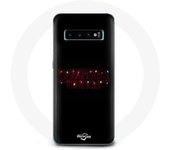 Coque pour Samsung Galaxy S10 Plus Stranger Things Affiche Logo Joyeux noël