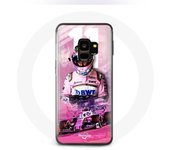 Coque pour Samsung Galaxy S9 Plus Formule 1 Sergio Pérez Pilote de F1 Rose