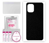 Adhesivo protector de piel para la parte trasera compatible con Umidigi F3 Pro 5G, película envolvente, lámina, vinilo - Patrón negro mate