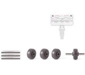 Kit de ruedas Compatible con aspiradora Dyson, piezas de repuesto de cabezal limpiador de rodillo suave