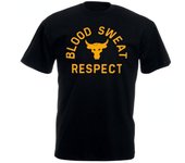 Camiseta gráfica con el logo de  Project Rock Blood Sweat Respect  para hombre, moda informal, tallas XS-4XL, verano S