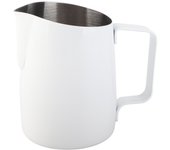 Jarra de café de acero inoxidable de 420 ml para espumar café con leche y arte latte.