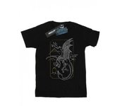 Harry Potter Boys Dragon Line Art T-Shirt 9-11 Years blanco