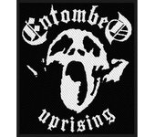 Parche tejido de Entombed Uprising One Size blanco/negro