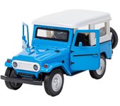 Modelo de coche todoterreno Toyota FJ45 a escala 1/32, adornos de juguete para niños, modelo de coche extraíble 1/32-Size:13*6.5*5cm azul