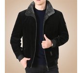 Chaqueta de abrigo para hombre de mediana edad, para tiempo libre en invierno L