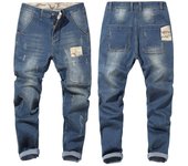 Pantalones vaqueros rectos casuales para hombre Pantalones vaqueros holgados Pantalones vaqueros de talla grande 48 negro