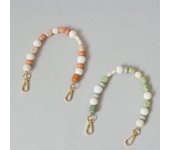 Nuevo accesorio para bolso de mujer, cuentas de resina acrílica de colores, pulsera hecha a mano, bonita correa para funda de teléfono, cadena para asa de bolso de mujer