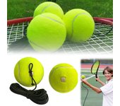 1/3/5 pelotas de entrenamiento de tenis profesionales con cuerda elástica para principiantes, dispositivo de sparring de tenis con rebote automático.