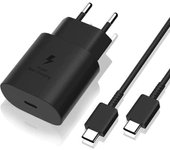 Cargador Rápido 25W + Cable USB-C USB-C para Samsung A13 4G-A23-A33 5G-A53 5G-A73 5G-A52-A52 5G-A52s 5G-A72-A72 5G Phonillico®