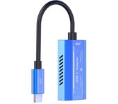 Convertidor USB-C a Tipo-C 4K 60 Hz PD3.0 para iPhone 15/Huawei Mate 60/Pura70 para Samsung S22/S23 para Switch/Steam Deck/ROG Ally azul