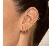 Pendientes de aro pequeños de acero inoxidable de lujo con circonitas de colores para mujer, joyería de moda coreana Huggie para mujer, pendientes para mujer