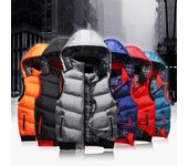 Chaleco de algodón con capucha para hombre, chaleco informal a la moda, chaqueta gruesa para hombre M