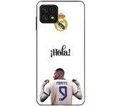 Coque Maniacase pourSamsung Galaxy A22 5g Kylian Mbappe Real Madrid 9 Hola