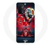 Coque pour Oppo A74 5G Formule 1 Sebastian Vettel Pilote F1 Rouge