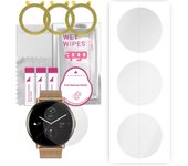 3 protectores de pantalla de hidrogel apgo para Amazfit Zepp E Circle Round, película de hidrogel, con capa de posicionamiento de fácil instalación.