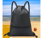 Mochila con cordón para deportes, fitness, impermeable, ligera, bolsa de baloncesto, multifunción, para deportes, escuela, natación