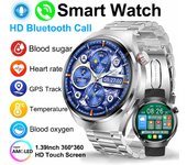 Reloj inteligente para hombre, con llamadas de voz, deportivo, GT4 Pro, brújula, rastreador GPS, reloj inteligente resistente al agua para Huawei, Xiaomi e IOS
