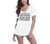 Camiseta de mujer ULTRABÁSICA Olvidó su teléfono Lista de palabras Diseño de rompecabezas - Camiseta Regalo Tops S blanco