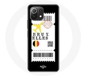 Coque pour Xiaomi Mi 11 Lite Billet d'avion Bruxelles Belgique