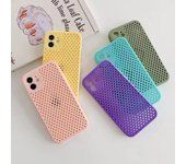 Funda de teléfono con disipación de calor de panal transpirable para iPhone 11/12/13/14/15 Pro Max. iPhone 13 pro verde oscuro