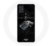 Coque pour Samsung Galaxy A71 Game of Thrones Saison 8 Le Trône de Fer La maison Stark Logo L'hiver