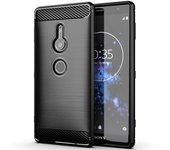 Funda protectora para teléfono Sony Xperia XZ2 Fundas de silicona a prueba de golpes para Sony Xperia XZ2 Funda de goma TPU flexible Coque Fundas Sony Xperia XZ2 negro