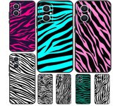 Funda con estampado de rayas de cebra para OPPO Reno 10 Pro 4 5 6 7 8 Lite 8T 4Z 5Z OPPO Find X5 Lite X2 X3 Neo X6 Pro OPPO Reno7 Lite