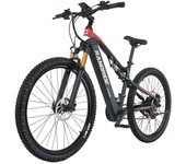 RANDRIDE YG90 Bicicleta eléctrica todoterreno para nieve de montaña 1000W17AH, freno hidráulico unisex, amortiguador doble 1000W17AH