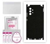 apgo Protective Skin Sticker for the back+sides compatible with Samsung Galaxy A32 4G, Full Wrap Film, Foil, Vinyl - Pattern Matrix